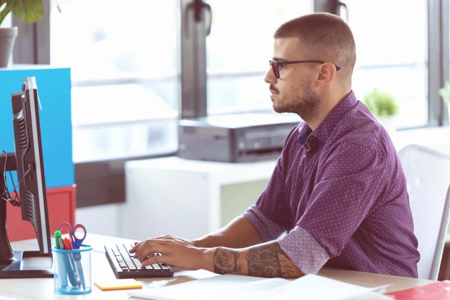 Consultant en sécurité lors d'une session à distance